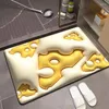 BADMATS HOME badkamer diatomeeën tapijtwaterabsorptie 3D visuele niet-slip geheugen absorberend wasbaar wastidee toiletbodemmat