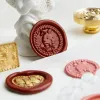 Crown Lotus Stars Sealing Wax Stamp Head 3D reliëf Wax SEAL -stempel voor scrapbooking -kaarten enveloppen Gift Packaging