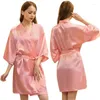 Carpets Satin Robe Femelle intime lingerie Sleepwear Shelking Bridal Wedding Gift Casual Bathrowing Bain de nuit