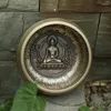 Kommen eenvoudige en prachtige bronzen zangkom speciale ornamenten voor oor plukken yoga -meditatie 11 cm
