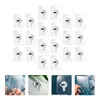 Hooks 20st Home Wall Adhesive Seamless Nail Stickers Nano med skruvstång