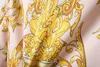 العلامة التجارية الفاخرة الذهب الباروك المطبوعة السترة النحيفة لليزر السترة مرحلة القماش الحزب الاجتماعي فستان الزفاف الذكور الذهب الذهب سترة 240329