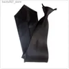 TIE TIE CLAGGIO TRATURA DI COLORE SOLIDO LAZIA NO NOTTO SICUREZZA SICUREZZA BUSINESS TIE COIRQ BLACK ERICT GREEN BAND