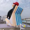 屋外8MH（26フィート）インフレータブルペンギン巨大空気ブロー動物漫画モデル遊び場やビーチの装飾のためのモデル