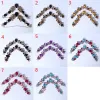 2pcs Diy Herringbone Slipper Chain 8styles Crystal Crystal Roveable Fleur Sandale Sandal Sandal Boule de plage Décore