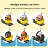 Broken Wind Rubber Duck With Helmet Pendant Black/Yellow Duck Road Bike Motor Helmet Riding Bicycle Accessories Decoration