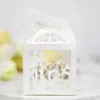 Wrap regalo 50/100 pezzi da sposa scatole di caramelle da sposa festa di nozze cioccolato piccolo scatola per l'anniversario dell'anniversario dell'anniversario all'ingrosso all'ingrosso