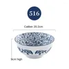 Bowls 8 Inch Soup Bowl Tableware Ceramic Rice Japanese Instant Noodle Ramen For Household