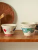 Bowls Cartoon Rice Bowl Cutlery Household Internet Celebrity Lovers Good-looking Ceramic 2024 Model