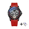 Armbanduhren Luxus Automatische Uhren Männer Fashion Mark Fairwhale Sport Silicone Gurt Tourbillon Mechanische Armbanduhr Mann