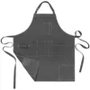 Tafelmatten chef schort voor mannen keuken met zakken vrouwen grote unisex canvas kookgrilling bbq bakken aangepaste schorten