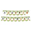 Party Decoration Forest Animal Banner Banner Jungle Safari Kids One 1st Monekey Giraffe Happy Decor Hangingflags