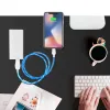 LED Flowing Light Up kabel Micro USB Typ linii danych CELEFEL TELEFON MODY SZYBKI PRZECIWIKI DLA SAMSUNG HUAWEI XIAOMI HUAWEI