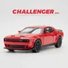 1 32 Dodge Challenger Hellcat Redeye сплав Muscle Car Модель звук и легкие детские игрушечные коллекционирование подарка на день рождения 240409