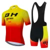 BH Team 2023 Summer New Men Cycling Jersey Set Road Cycling Clothing Bib Shorts Горный велосипед
