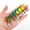 Utomhus Luya Long-Range Thunder Frog 2,5 cm/3G Mini Frog Hits Black Software Toad Frog Double Hook Noise Sequins