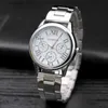腕時計洗練された女性のための高品質時計ラウンドダイヤルリストレディースクォーツレディースエアロイストラップreloj mujer240409