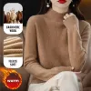 Pallover a maniche lunghe con maglione in cashmere in lana che tirano a maniche lunghe abbigliamento invernali abiti inverno autunno top con jumper caldi