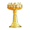 Candlers Porte-maîtres de la lampe Lotus Ghee Supplies autel bouddhiste beurre tibétain pour table maître de table décor de salon