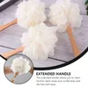 Loofah Mesh Brush Bath Sponge Shower Sponges Exfoliating Scrubber Powder Puff Back Clean