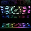 Panneau d'éclairage Argb de refroidissement pour boîtier PC / GPU, Argb Luminal Plate de jeu Argb personnalisé Plaque décorée 5V 12V Colorful Aura Sync