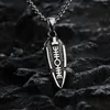 Pendanthalsband Viking Odins Spear Gunnier Titanium Steel Men's Personalized Necklace Rostfri Festival Gift Jewelry