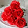 Fleurs décoratives Simulate Flower Wave Ball Short Rose Bouquet Home Wedding Decoration Jure