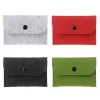 Unisex fühlte Münze Geldbeutel Frauen Mädchen Mini Reißverschluss Coin Wallet Case Casual Square Geldwechsel Kartenschlüsselhalter Beutel