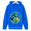 2024 Nya monster, Inc hoodie barn pojkar kläder flickor kläder anime kläder goku hoodie flickor tröja barn 3-12y