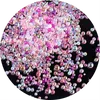 50g Mini Bubble Ball Caviar Beads Bottom Colorful Pink Crystal Glass Beads For DIY UV Resin Filling 3D Nail Art Decorations