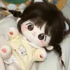 20 cm kawaii katoenen poppen anime pluche gevulde aanpassing figuur miaomiao naakte figuur pop draagbare kleding aankleden cadeaus 240409