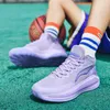 Scarpe da basket Sneaker viola per uomini da uomo professionista Donne Atletico Basma da allenamento atletico