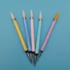 Diamond Embroidery Double Head Point Drill Pen Dot Painting Point Pen Nail Art Rhinestone Picker Wax Pencil Crystal Handle Tool