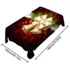 Table Cloth Christmas Tablecloth Bell Style Stretch Chair Protector Cover Washable Removable Seat Slipcover