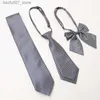 Neckband Koreansk version av Business Suit Diagonal Tie Wedding Tie Unisex Lazy Tieq