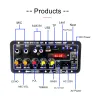 WOOPKER D10-II Audio-Verstärker-Board Digital Bluetooth AMP-Modul 30-120W für 4 Ohm Lautsprecher 110V-220V 12V/24 V mit LED-Bildschirm