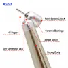 Tandheelkundig 45 graden LED High Speed Handpiece Air Turbine LED Handstuk Integreren E-Generator 2/4 Holes Dentistry Tools