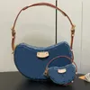 Top New Fashion Designer -Tasche Retro Denim Bag Damen Crossbody Bag Luxus Handtasche Tramp Umhängetasche Blau Denim Crossbody Bag Wallet M57790 M24564 Reisetaschen