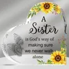 Decorative Figurines Acrylic Love Sisters Gift Is A Way For God To Ensure That We Will Never Walk Alone Memory Desktop Decoration