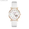 Polshorloges Fahsion Simple Sweet Love Dial Women Leather240409