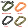 4 datorer/Lot Carabiner Snap Hanging Hook D-Ring Spring Plastic Strong Tactical TAC Link Ryggsäck EDC Tool Nyckelring