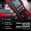 HT123 Digital Multimeter AC DC Voltage Auto Ranging TRMS Resistance Continuity Measurement Tester NCV Multimeter with Backlight