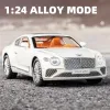 1:24 Bentley Continental GT Model de auto aleación de carro de juguete de juguete de juguete coleccionable Vehículos de juguete con (negro)