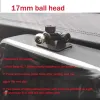 17 mm Stahlkugel Head Telefonhalter 1/4 Zoll Schraubkopf Klebstoff Basis -Autohalterungszubehör für Armaturenbrettmitte feste Halterung