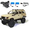 WPL C54-1 RC Car C54 Car LC80 Crawler simular a escala completa 260 Motor Off Road Climbing Monsterk WPL 4WD CRIANÇAS Presente 240328