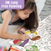 3M Children's Drawing Roll Sticky Couleur remplissage Paper Graffiti Scroll Coloriage Paper Roll For Kids Diy Painting Educational Toys