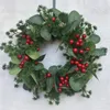 Decorative Flowers Christmas Wreath Simulation Memorial Wreaths For Cemetery Hangers Glass Front Door Lambs Ear