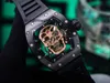 Luxury Men/Women Watch Active Skull Superclone Watch Barrel Tourbillon Mechanical RM52 RM052-01 Real 2ova