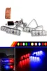 1set DC 12V bilbil Emergency Light 4x4 LED -blinkande lampor Carstyling Ambulance Police Light Strobe Warning Light2922719