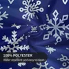 Сторонная ткань Белая снежинка скатерть голубая печать мода для гостиной